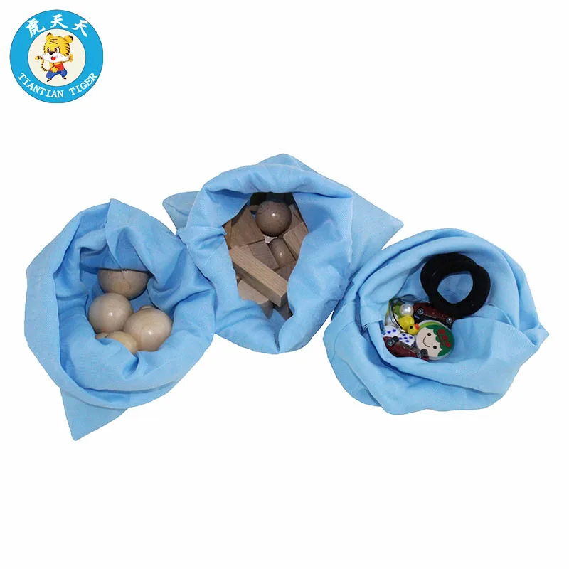 

Montessori Baby Educational Toys Sensorial Toys Geometry Shapes Mystery Bags Set