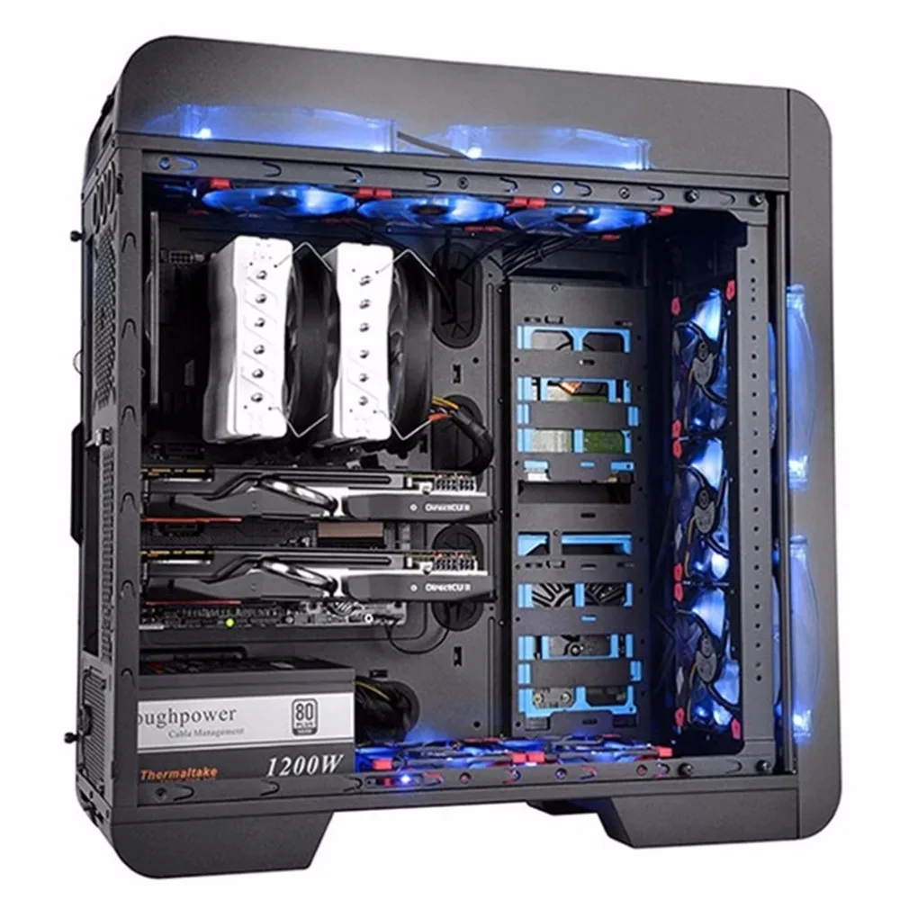 Neue Kühler Computer-Fan 120mm LED Ultra Silent Computer PC Gehäuselüfter 15 LEDs 12 V 1500 RPM 3 Pin Einfach Installiert Fan