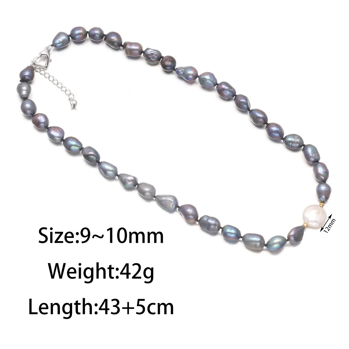 Jewelry Choker Style Wedding Necklace 9-10mm Freshwater Pearl Choker Style Necklace Necklace for Women Gift