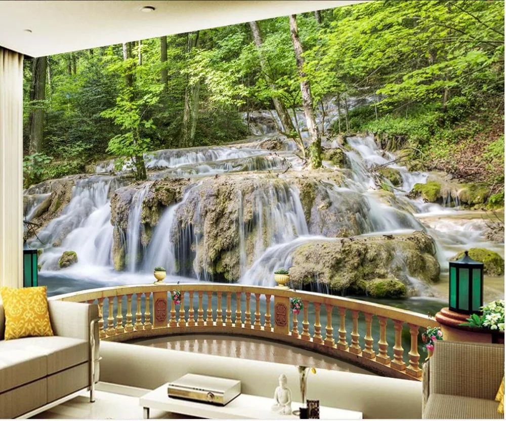 

3D room wallpaper landscape 3d stereoscopic wallpaper 3d mural wallpaper wall murals wallpaper