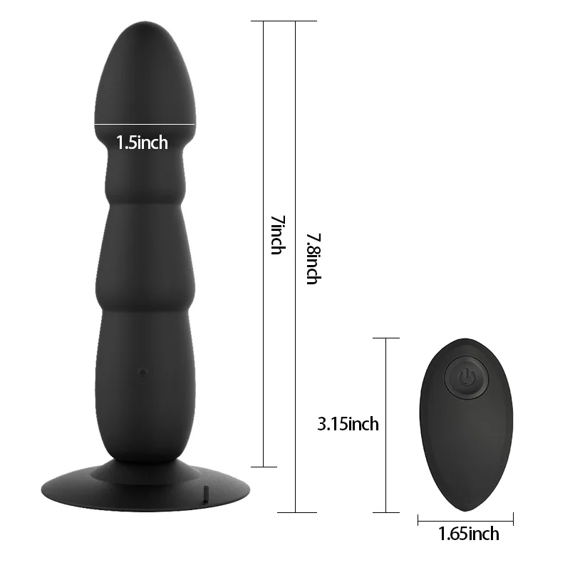 Realistic Dildo Vibrator Anal Plug Prostate Massager Suction Cup Masturbator for Man Remote Butt Plug Anal Vibrator Sex Products