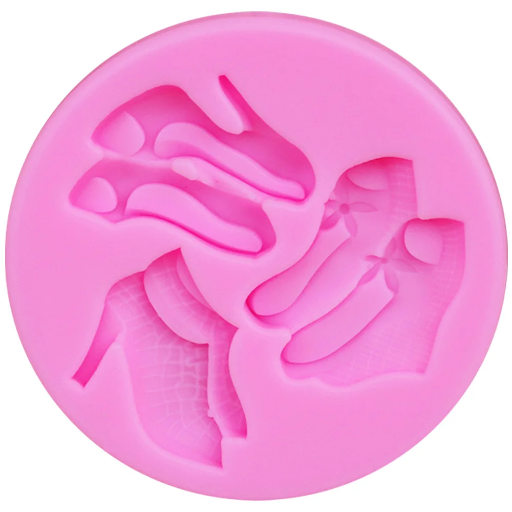 Sophronia M408 Silicone Chocolate Mold High-heel Shoes Candy Making Fondant Molds Cake Decorating Tools Clay ResinMoulds 8*8*1cm