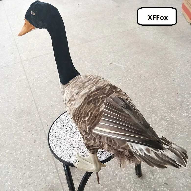 

big simulation gray duck model foam&furs real life duck bird gift about 45cm xf1078