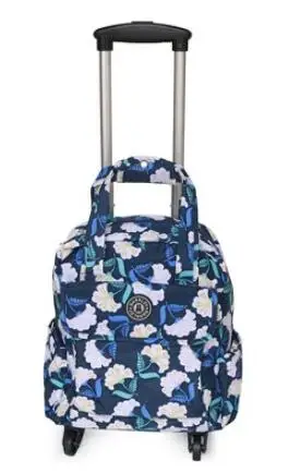 Sacs à roulettes de voyage d\'affaires pour femmes, sacs à dos de voyage à roulettes, valise à bagages, SR Mochila Oxford