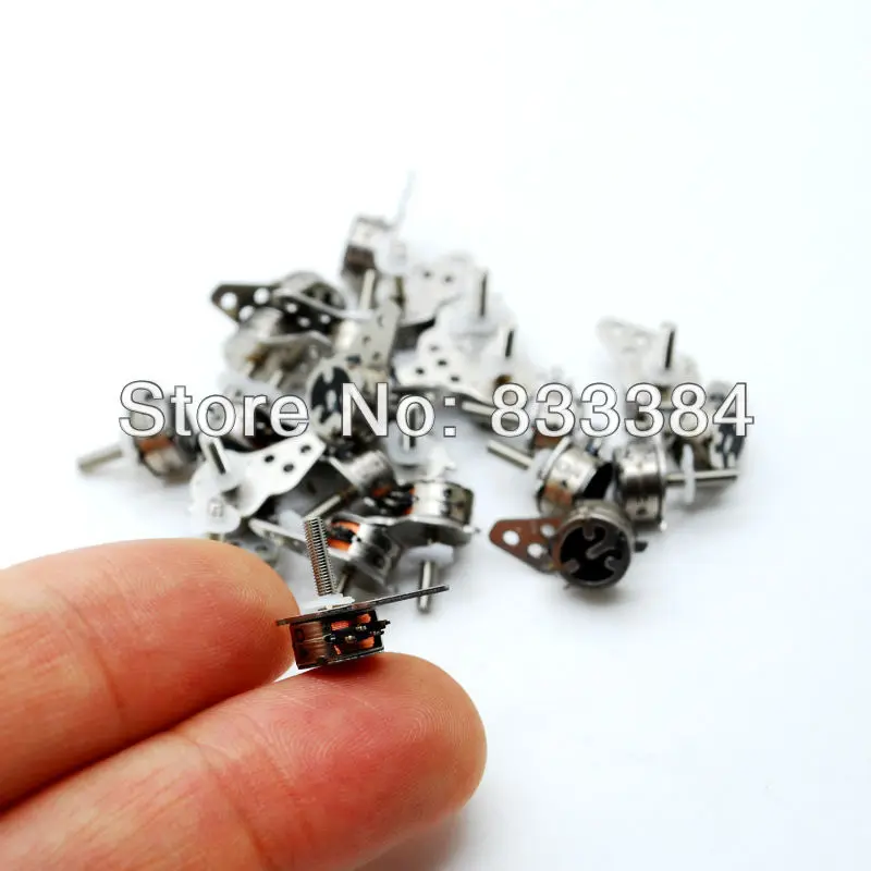 NEW 10pcs Japan Nidec 4 Wire 2 Phase micro stepper motor D7xH4mm with a small division bar for camera