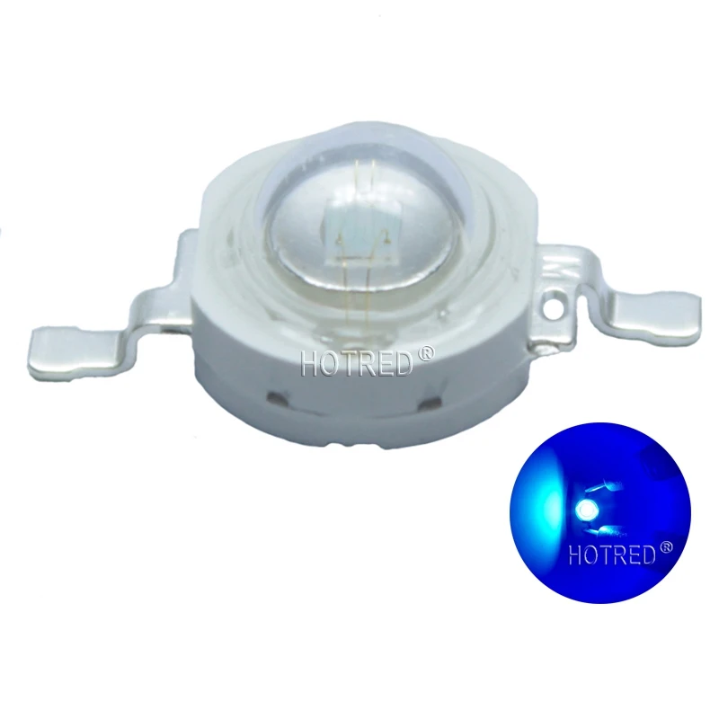 Lámpara LED de alta potencia, 100 piezas, 1W, 5W, 3W, 3 vatios, diodos emisores de luz blanca, foco de luz descendente, bombilla roja 620nm, 660nm