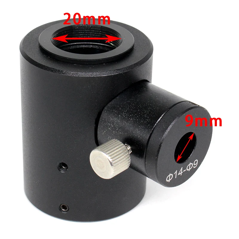 Monocular Coaxial Illuminated Digital Microscope Adapter 26mm RMS 20.23mm Half Reflection Half Transmission Lens Adapter