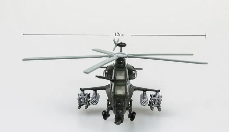 1:100 alloy helicopter,WZ10 military helicopter model,die-cast metal toy,children\'s favorite educational toys,free shipping