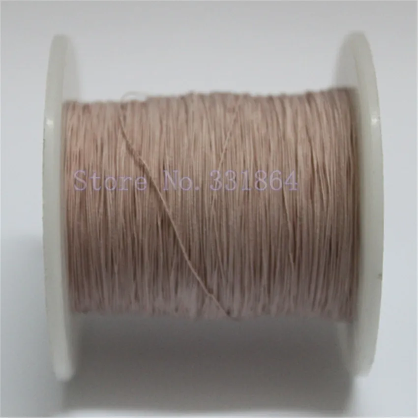 Free Shipping 100m  0.05x50 shares Leeds line multi-strand polyester yarn envelope copper wire yarn package line