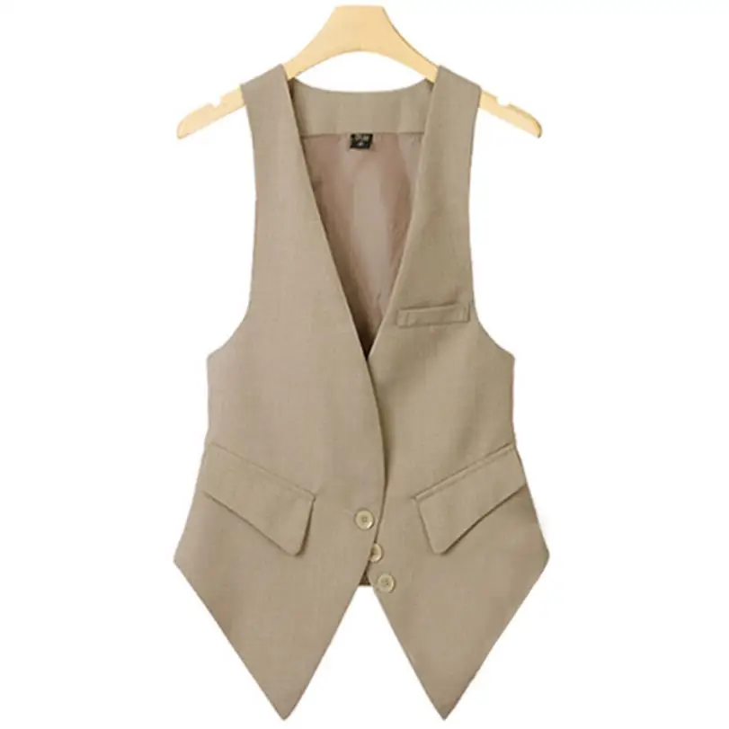 

New Spring Fashion Women All-match Vintage Formal OL Slim Vest Female Small Suit Women Coat