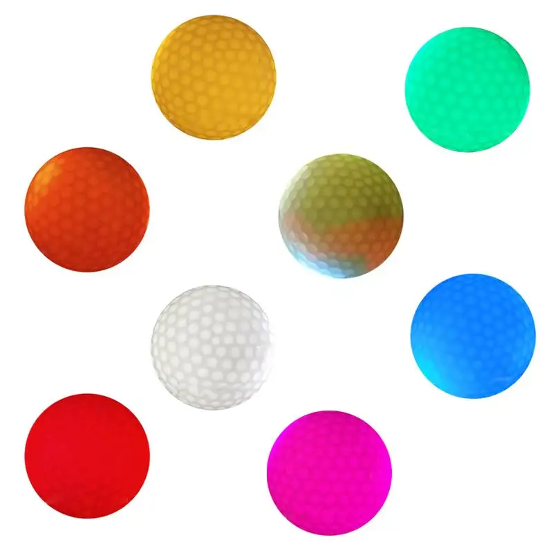 Night Training LED Lighting Golf Ball Reusable Glow In Dark Electronic Golf Practice Balls