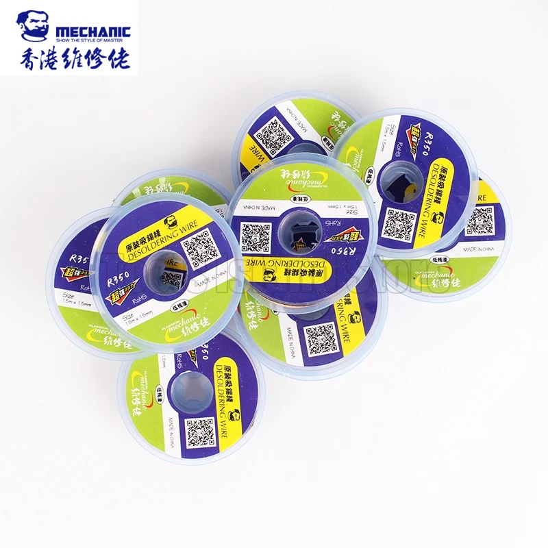 MECCANICO Stoppino Saldatura Remover Trecce Solder Sucker Flusso Stoppino Cavo per iphone Scheda Madre BGA stannum piantare pulito