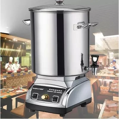 20L ماكينة تصنيع حليب فول الصويا Jucier 2500 واط الفولاذ المقاوم للصدأ سعة كبيرة طازجة الأرض ماكينة تصنيع حليب فول الصويا