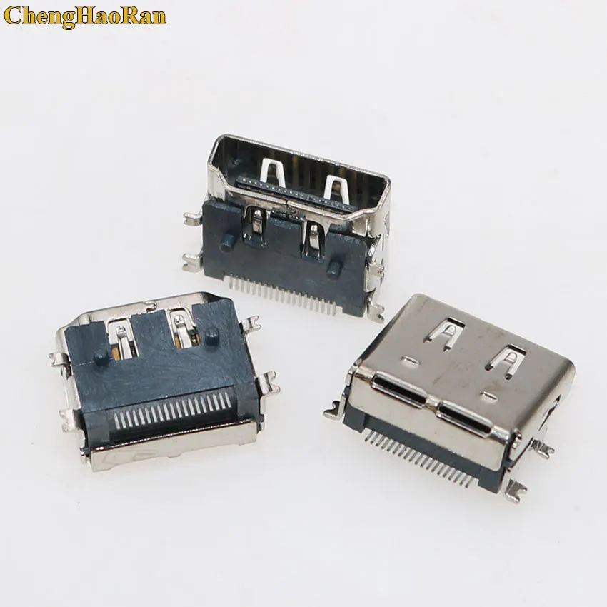 ChengHaoRan 1pcs Tablet PC notebook HDM Female plug 19pin Jack Connector 180 Degree HD Data Interface USB Jack