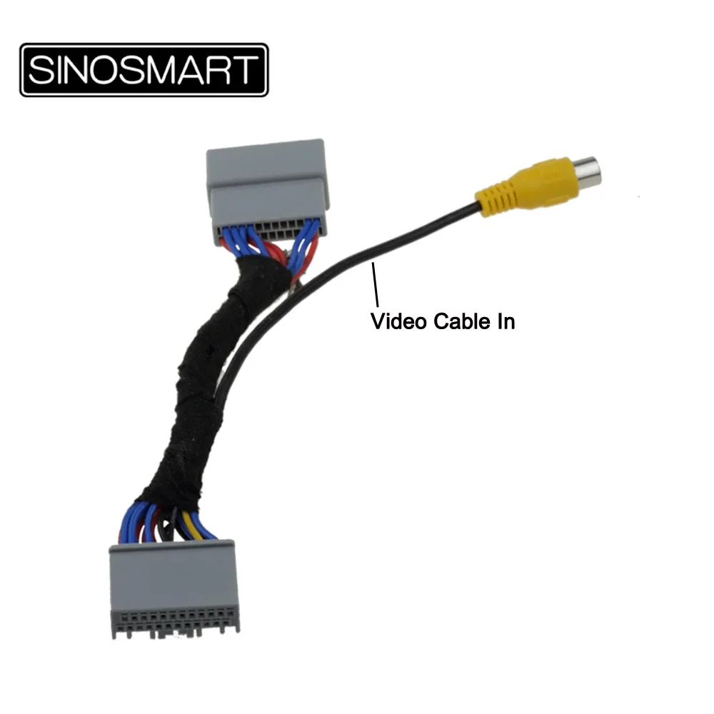 

SINOSMART C24-X 24-PIN Reversing Camera Connection Harness Cable for Honda XRV Series OEM Monitor without Damaging Car Wiring