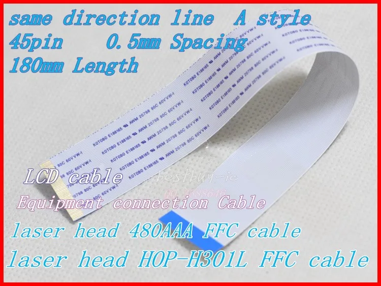 0.5mm Spacing + 180mm Length + 45Pin A / same direction line Soft wire KHM-480AAA HOP-H301L Flexible Flat Cable 45P*0.5A*20CM