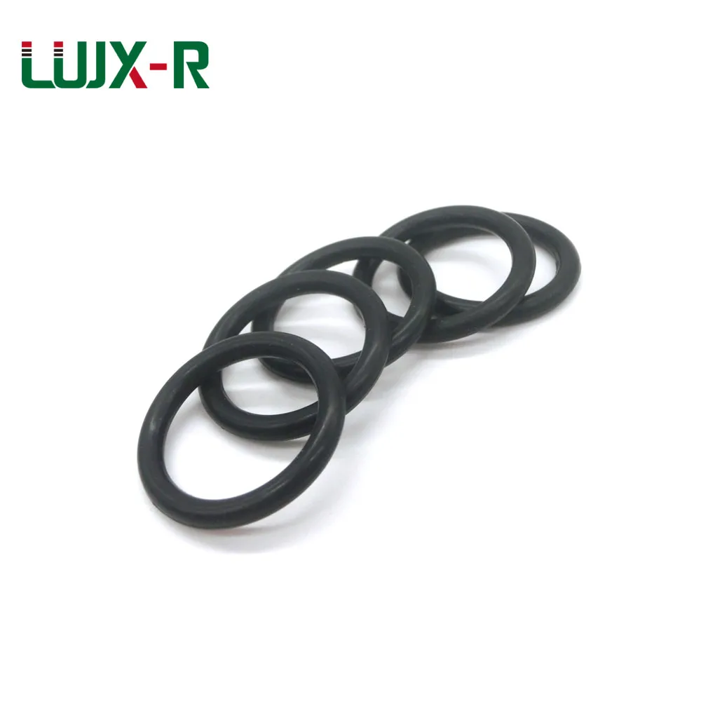 LUJX-R 5mm Thickness O Ring Seal Nitrile NBR O Type Sealing Rubber Rings Gasket OD28/30/32/34/36/38/42/44/48 Black O-Ring Washer