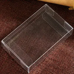 Caja de regalo de joyería, caja de plástico transparente, almacenamiento de Pvc, exhibición de embalaje, para boda y Navidad, 2x piezas, 100