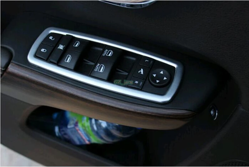 4pcs/set Car styling Chrome Interior door cover armrest trim for Jeep Grand Cherokee 2011 2012 2013 2014 2015