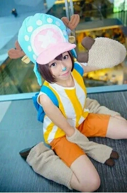 

Tony Chopper Cosplay Costume with hat and gloves 11