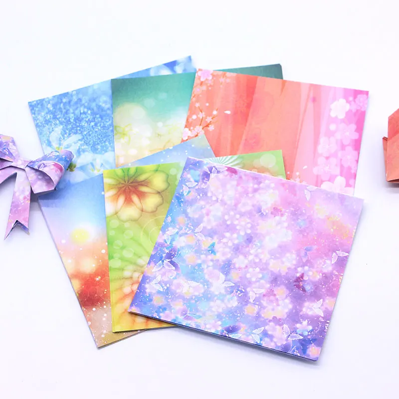 Vierkante Origami Papier Enkelzijdig Vouwen Kleur Papers Kids Handgemaakte Diy Scrapbooking Craft Decoratie Calico Papier Gift Creative