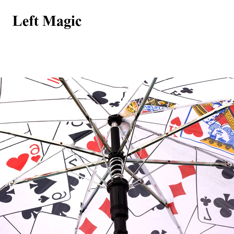 Magic Umbrella Poker Magic Tricks ( Medium Size, 40.5cm Length) Poker Umbrella Magic Props Stage Accessory For Magician