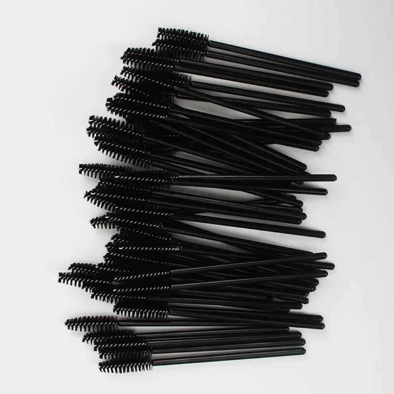 50 Pack Makeup Spiral Eyelash Brush Eyelashes Eyebrow Brush Eyebrow Comb Mascara Comb Care Grafting Eyelashes