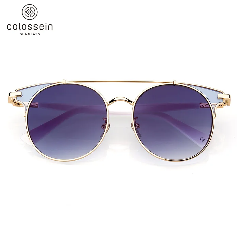 COLOSSEIN Pinglas New Sunglasses Women Cateye Glasses Mirrored UV400 Protection Eyeglasses Fashion Outdoor Sun Glasses Gafas Sol