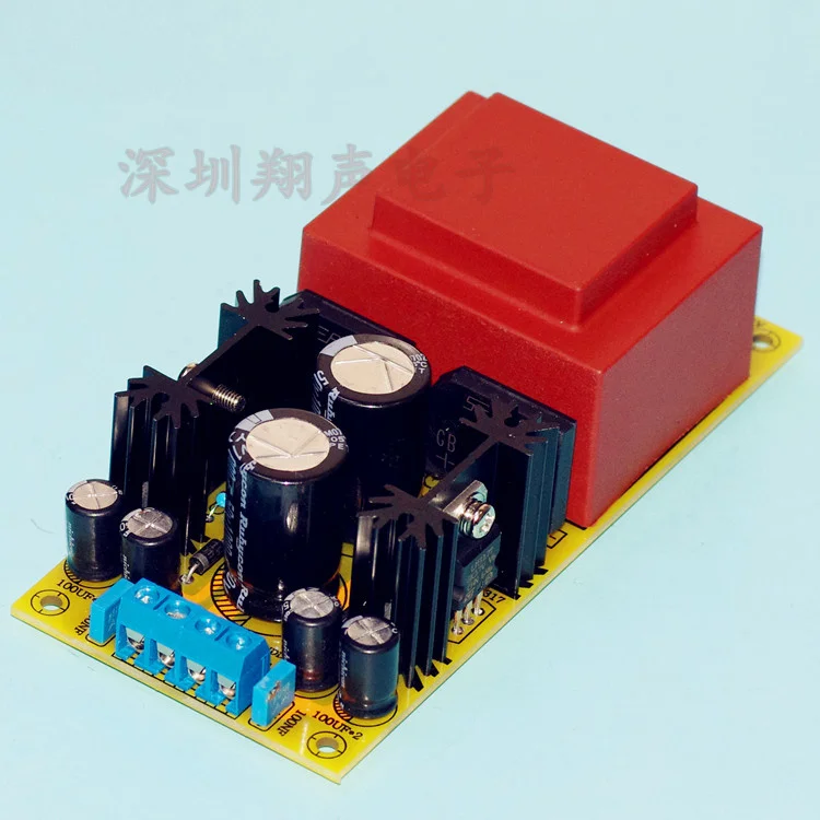 LM317 adjustable Rectifier filter power supply board AC 220V input DC output 1.25V - 25V / AC18V output for Amplifier preamp