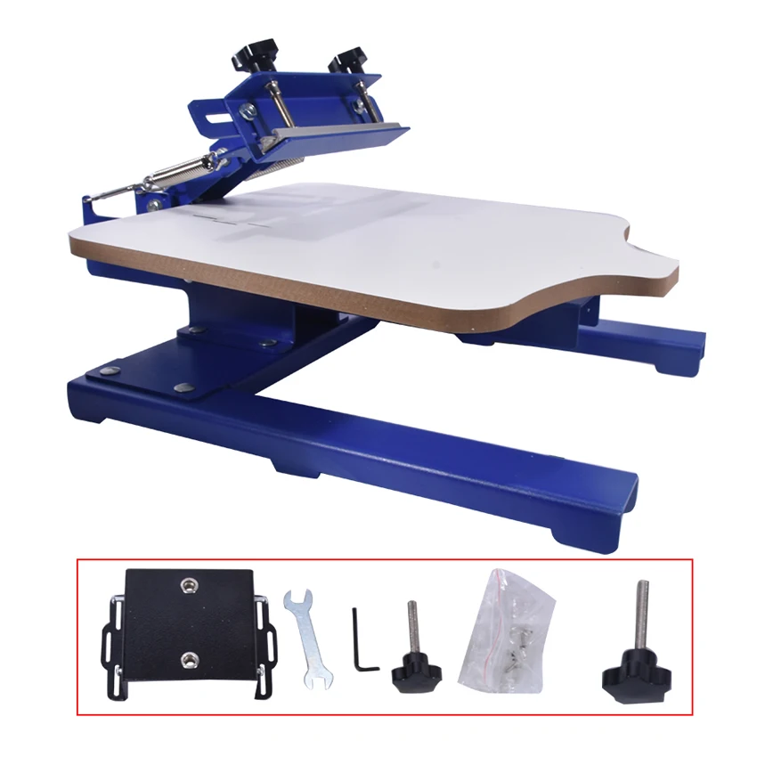 

1pc SPE-11TX one blue color manual screen printing machine clothes printing machine that can print multiple patterns