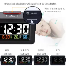 Digital Alarm Clock with Thermometer and Phone Charger #3