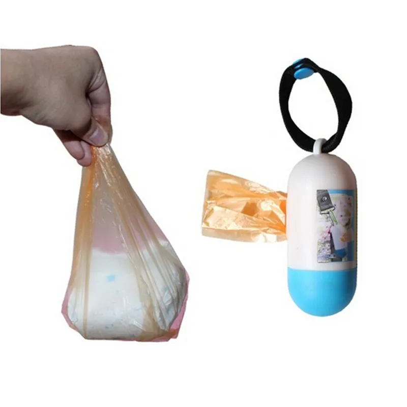 Diaper Sacks Travel Nappy Bags Baby Diaper Nappy Disposable One-time Use Rubbish Bag Retail Wholesale