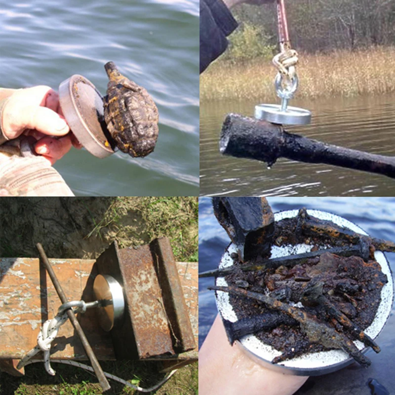 1000 KG Potente Forte Magnete Al Neodimio Profondo Pesca in Mare di Salvataggio Magneti Magnete D135 * 25mm Tesoro Imanes Materiale Magnetico