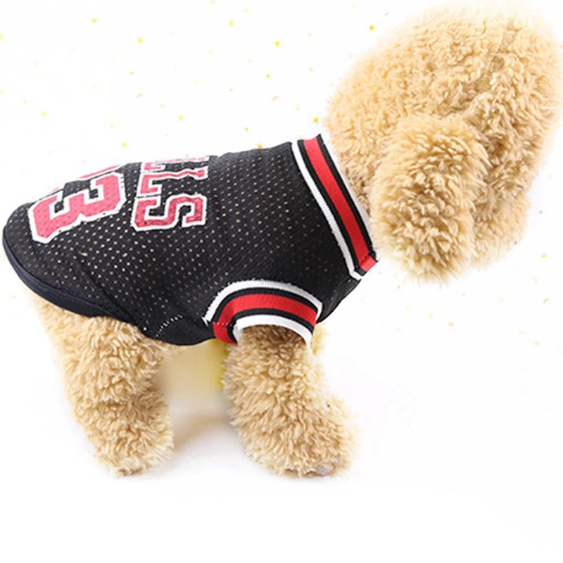 Dog Shirts Vests Spring Summer Sweatshirt Basketball Football Jersey  Dog Clothes for Small Dogs