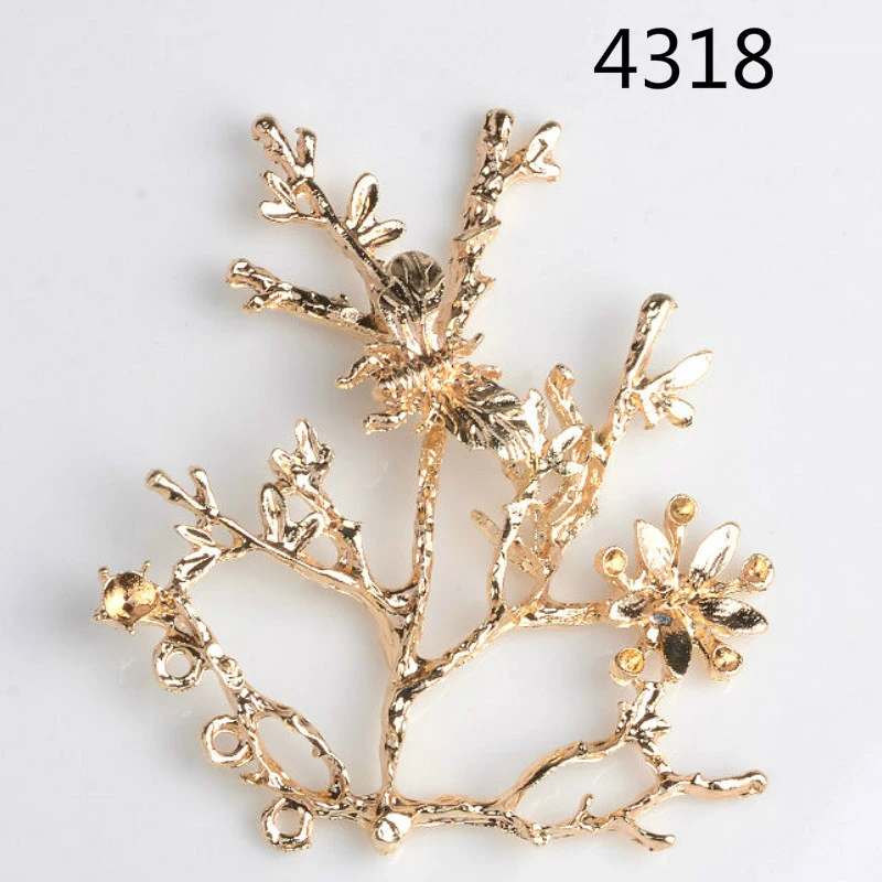 Wholesale 10pcs Quality Branch FASHION Pendant Alloy Headwear DIY charm Shoe bags Bracelet Necklace Jewelry Accessories