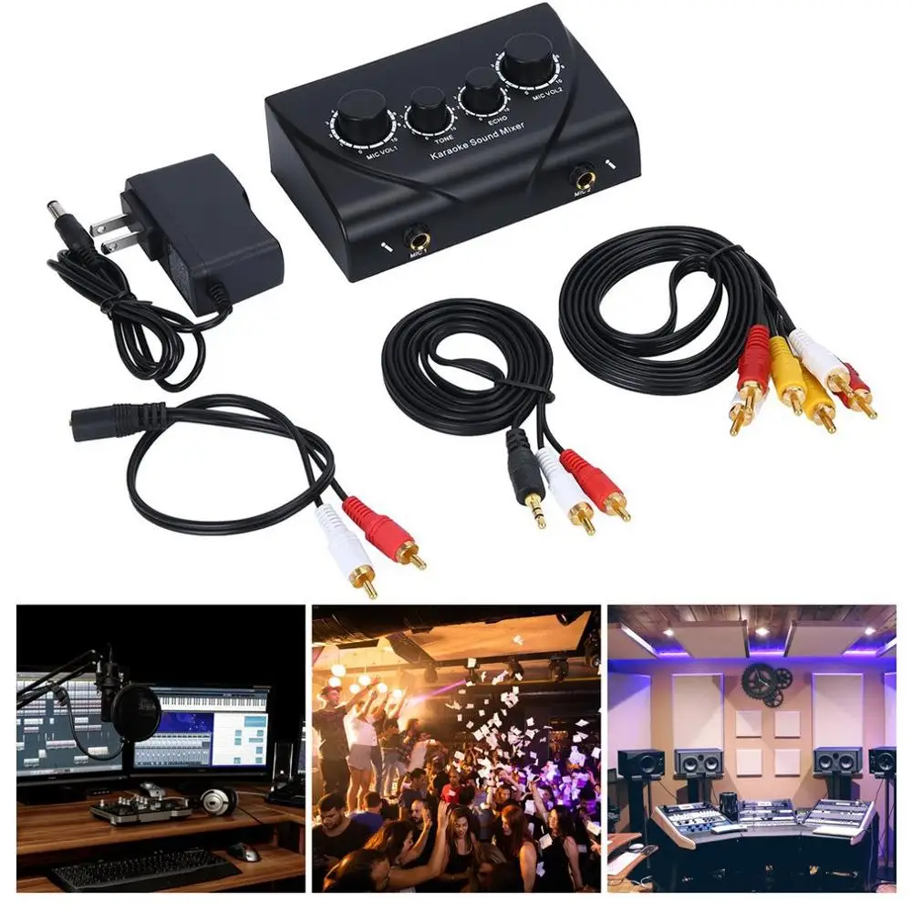 Karaoke Sound Mixer Professionelle Audio System Tragbare Mini Digital Audio Sound Karaoke Maschine Echo Mixer System