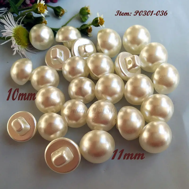 

50 шт., жемчужные пуговицы 10 мм/11 мм