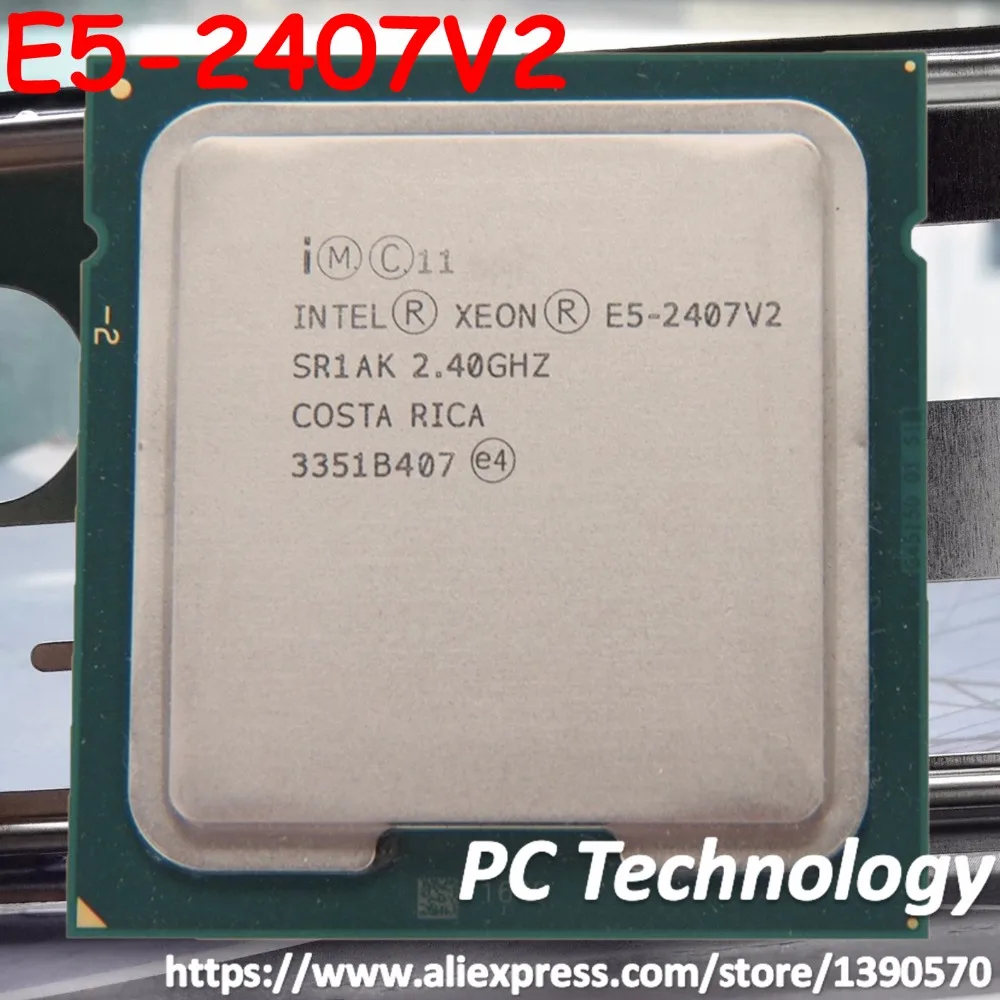 E5-2407V2 Original Intel Xeon E5-2407 V2  2.4GHz 4-core 10MB SmartCache LGA1356 80W 22nm Processor E5 2407V2 free shipping