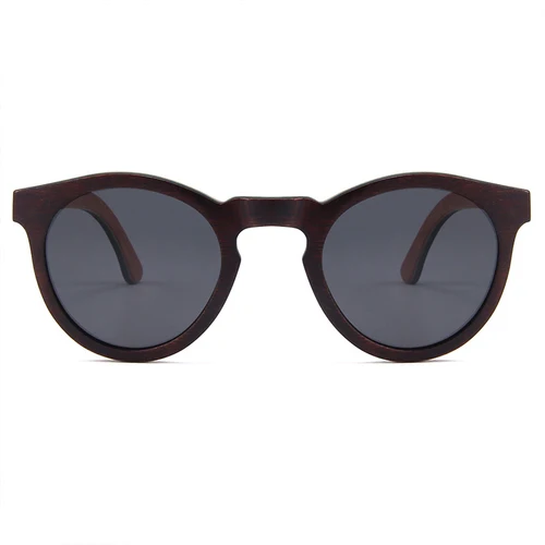 Imagen 2 del producto Gafas de sol Retro de madera para hombre y mujer, lentes polarizadas de bambú, hechas a mano, de alta calidad