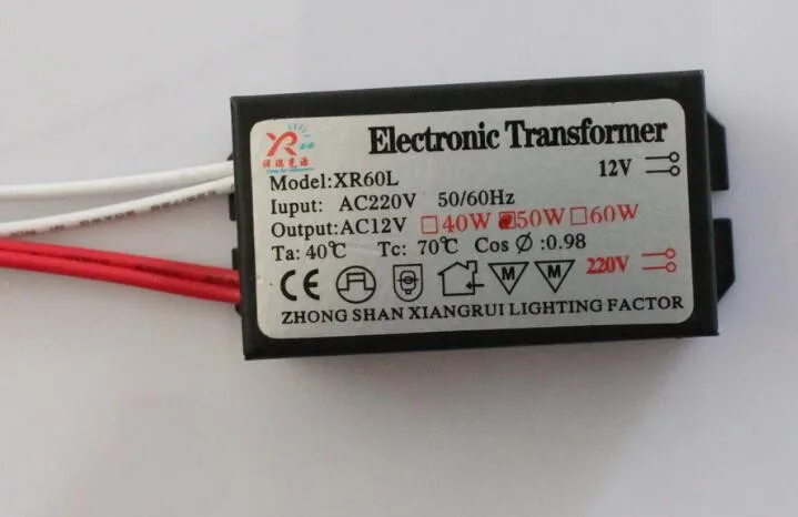 1 piece metal Electronic Transformer 20W 40W 50W 60W 80W 105W 120W AC 220V to 12V For Panel Light & Crystal Lamp G4 Light Beads