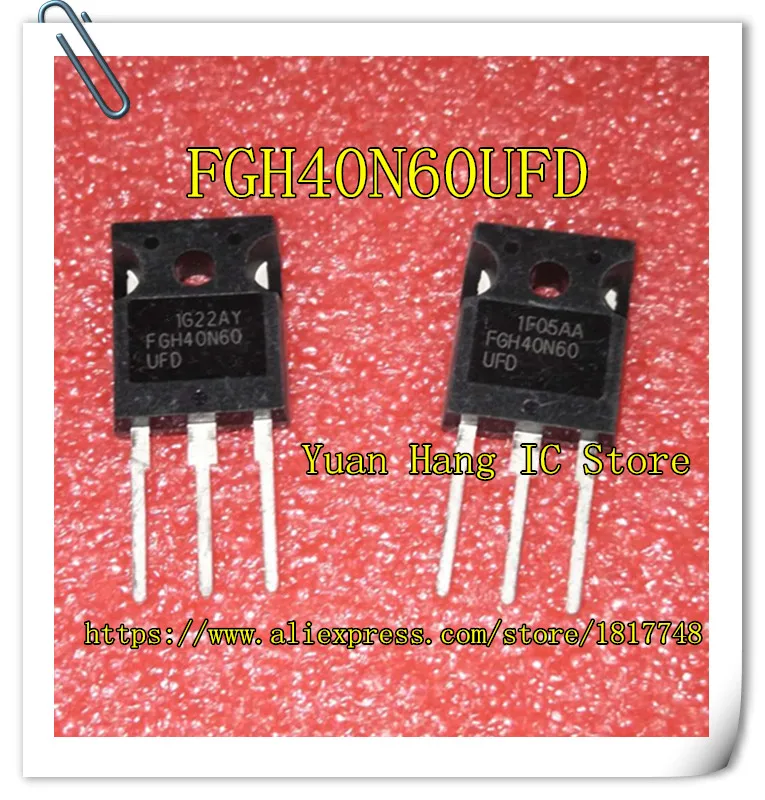 

10PCS/LOT FSC FGH40N60UFD FGH40N60 40N60 IGBT TO-247 NEW