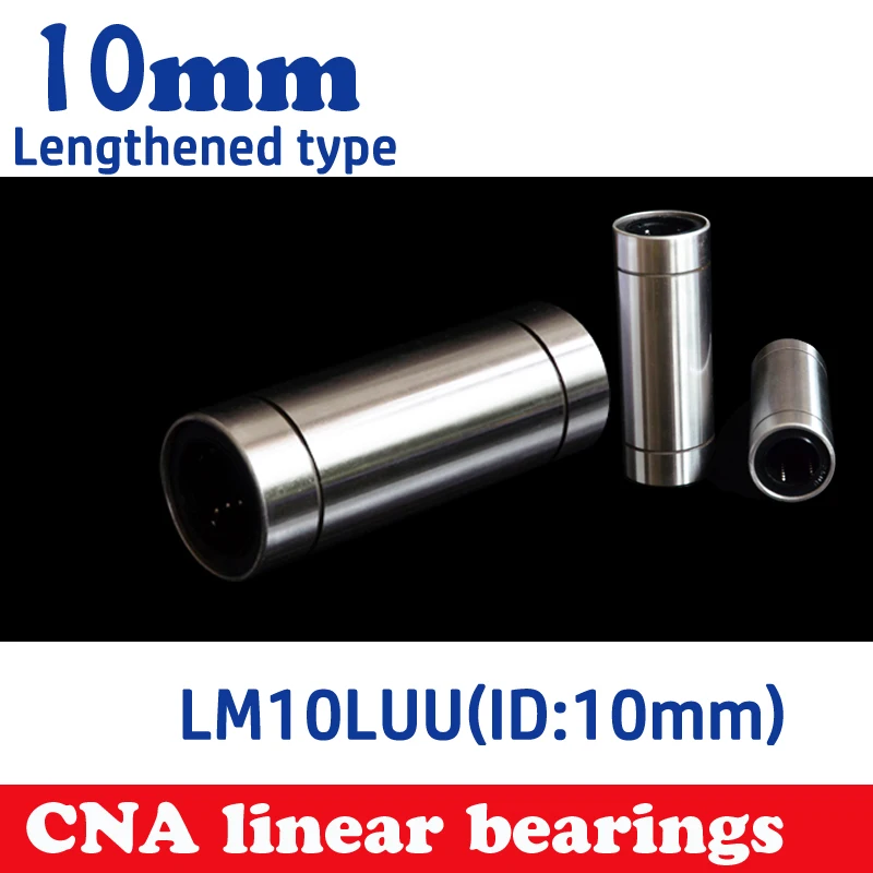 2pcs/lot LM10LUU 10mm Longer Linear Ball Bearing Bushing Linear Bearings CNC Parts 3d Printer Parts LM10L Free Shipping