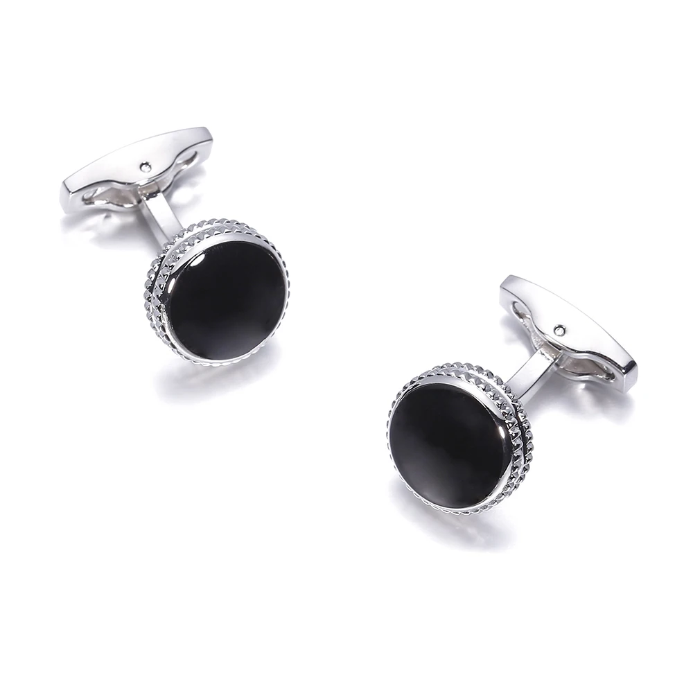 VAGULA Cufflinks Black Enamel Gemelos Top Luxury Men French Shirt Cuff links Wedding gift 825