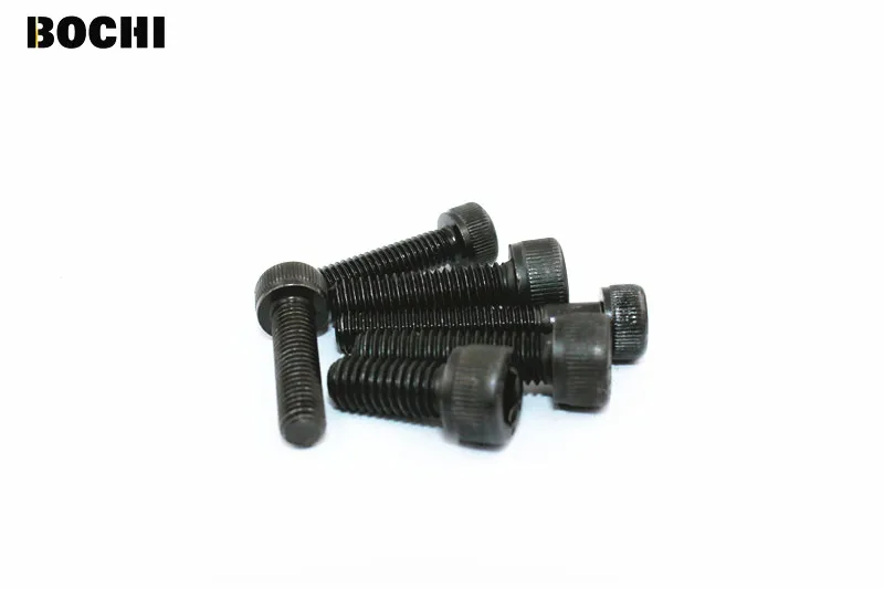 

Free shipping 10pcs/pck DIN912 12.9Degree M4 M5 Cable Steel Fully Threaded Black Hex Socket Cap Head Screw Bolt Fastener Set