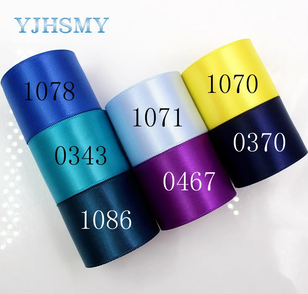 YJHSMY,J-18410-D38MM,38 mm 5 Yards Solid color Satin Ribbon,Wedding decorative ribbons,gift wrap,DIY handmade materials