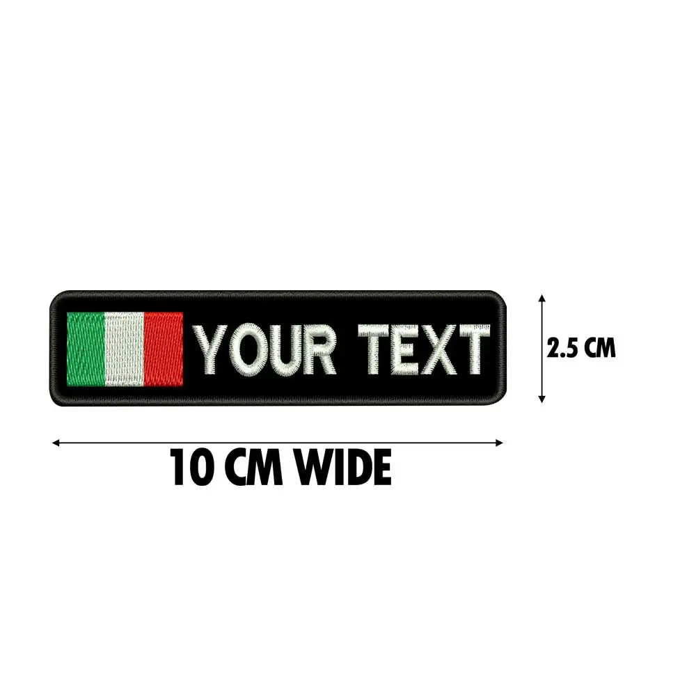 Parche bordado Italia – Respaldo gancho táctico - imagen 3