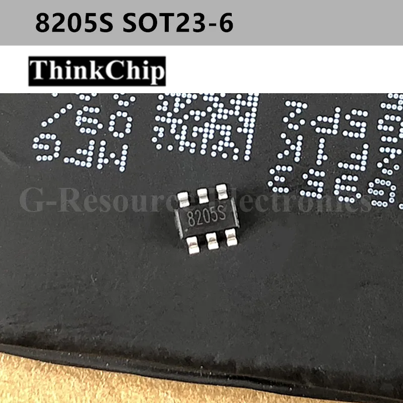 رقاقة حماية بطارية ليثيوم 8205 S 8205 SOT23 SMD, جديدة وأصلية 20 قطعة