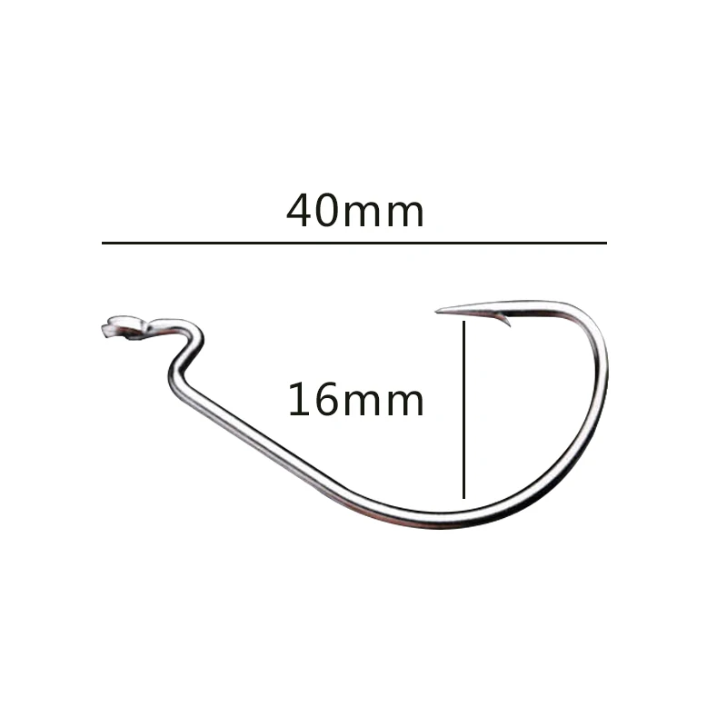 50szt/zestaw haczyków zestaw haczyków korba przynęta wędkarska texas rig haczyk niezbędny garnitur akcesoria wędkarskie zestaw sprzętu wędkarskiego