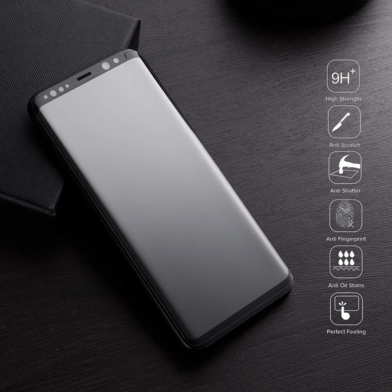 3D 9H Matte Tempered Glass For Samsung Galaxy S8 Plus S9 Plus Note 10 Plus Screen Protector Film Anti Fingerprint