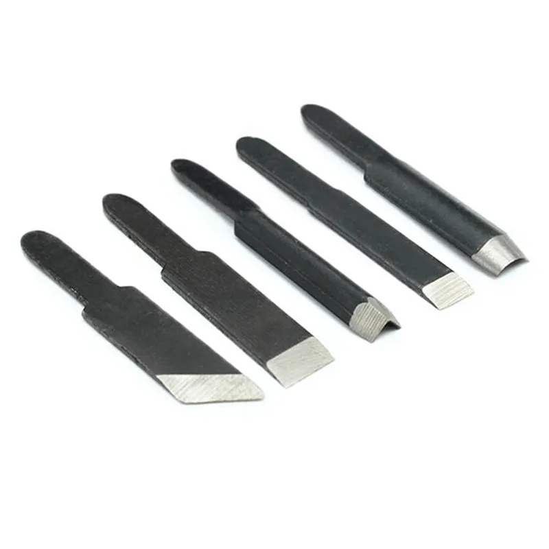 ALLSOME 5pcs Carving Blades For Woodworking Carving Chisel Electric Carving Machine Tool HT2335